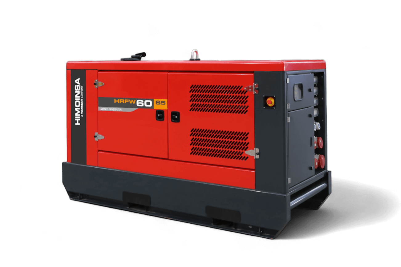 Headerbild roter grosser Stromgenerator von Himoinsa