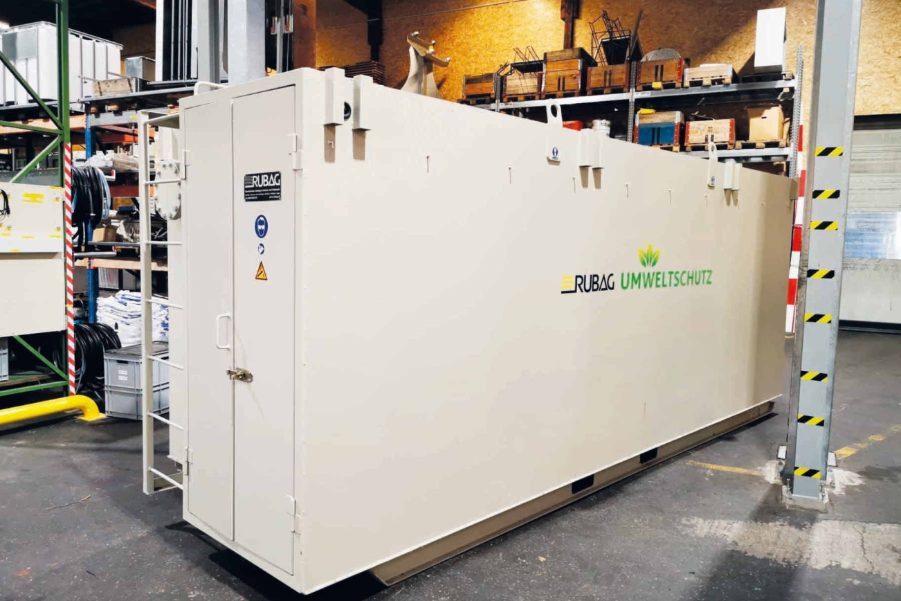 RUBAG Absetz- und Neutralisationsbecken 20m3 von links